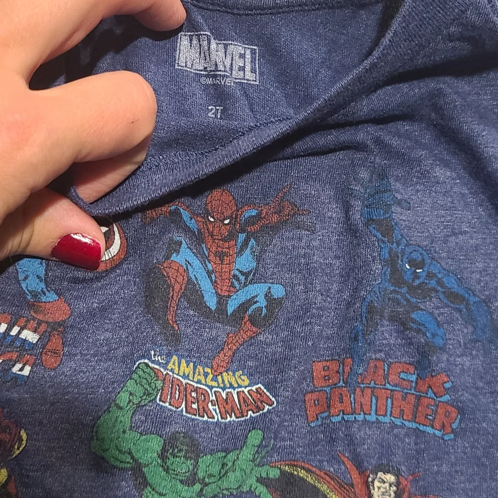 🍦Marvel Superhero toddler tee🧁